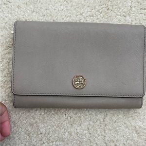 Tory Burch Greige Wallet Purse